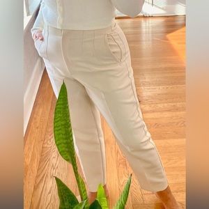 ZARA high waisted pants -Ecru